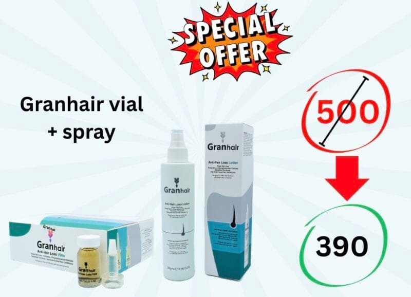 Granhair Vial + Granhair Lotion spray