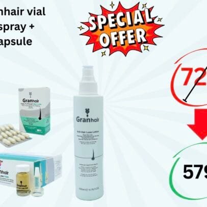 Granhair vial + Granhair spray + Granhair capsule