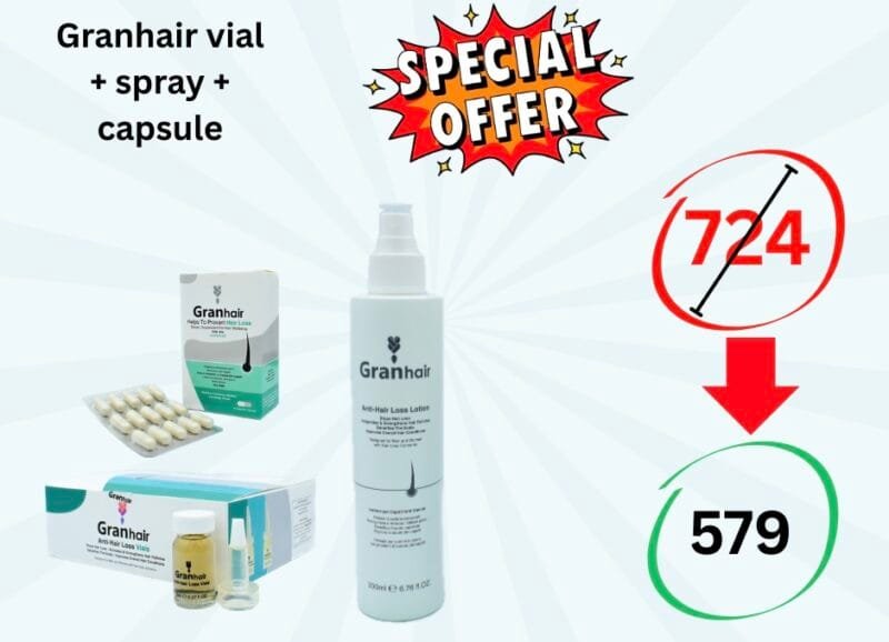 Granhair vial + Granhair spray + Granhair capsule